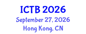 International Conference on Taxonomy and Biodiversity (ICTB) September 27, 2026 - Hong Kong, China