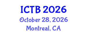 International Conference on Taxonomy and Biodiversity (ICTB) October 28, 2026 - Montreal, Canada