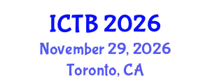 International Conference on Taxonomy and Biodiversity (ICTB) November 29, 2026 - Toronto, Canada