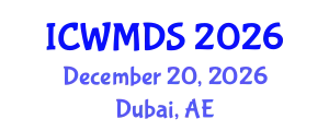International Conference on Wearable Medical Devices and Sensors (ICWMDS) December 20, 2026 - Dubai, United Arab Emirates