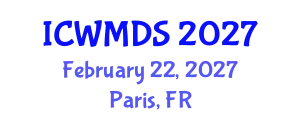 International Conference on Wearable Medical Devices and Sensors (ICWMDS) February 22, 2027 - Paris, France