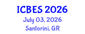 International Conference on Business Ethics and Sustainability (ICBES) July 03, 2026 - Santorini, Greece