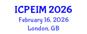 International Conference on Production Engineering and Industrial Management (ICPEIM) February 16, 2026 - London, United Kingdom