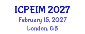 International Conference on Production Engineering and Industrial Management (ICPEIM) February 15, 2027 - London, United Kingdom