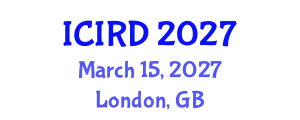 International Conference on International Relations and Diplomacy (ICIRD) March 15, 2027 - London, United Kingdom