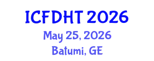 International Conference on Fluid Dynamics and Heat Transfer (ICFDHT) May 25, 2026 - Batumi, Georgia
