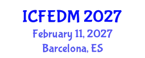 International Conference on Fluids Engineering, Dynamics and Mechanics (ICFEDM) February 11, 2027 - Barcelona, Spain