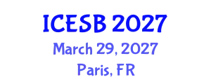 International Conference on Electrochemical Sensors and Biosensors (ICESB) March 29, 2027 - Paris, France