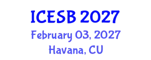 International Conference on Electrochemical Sensors and Biosensors (ICESB) February 03, 2027 - Havana, Cuba