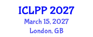 International Conference on Language Policy and Planning (ICLPP) March 15, 2027 - London, United Kingdom