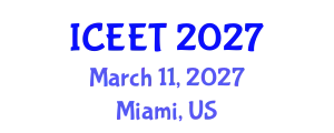 International Conference on Environmental Education and Teaching (ICEET) March 11, 2027 - Miami, United States