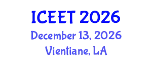 International Conference on Environmental Education and Teaching (ICEET) December 13, 2026 - Vientiane, Laos