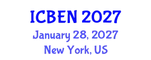 International Conference on Biological and Environmental Nanotechnology (ICBEN) January 28, 2027 - New York, United States