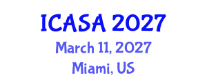 International Conference on Archaeological Science and Archaeometry (ICASA) March 11, 2027 - Miami, United States