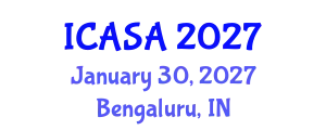 International Conference on Archaeological Science and Archaeometry (ICASA) January 30, 2027 - Bengaluru, India