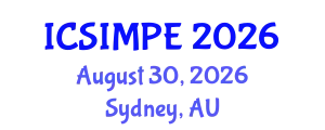 International Conference on Sports Injury Management and Performance Enhancement (ICSIMPE) August 30, 2026 - Sydney, Australia