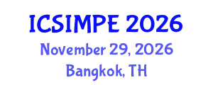 International Conference on Sports Injury Management and Performance Enhancement (ICSIMPE) November 29, 2026 - Bangkok, Thailand