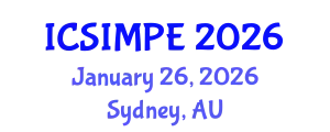 International Conference on Sports Injury Management and Performance Enhancement (ICSIMPE) January 26, 2026 - Sydney, Australia