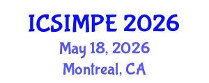 International Conference on Sports Injury Management and Performance Enhancement (ICSIMPE) May 18, 2026 - Montreal, Canada