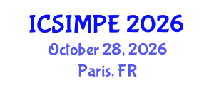 International Conference on Sports Injury Management and Performance Enhancement (ICSIMPE) October 28, 2026 - Paris, France