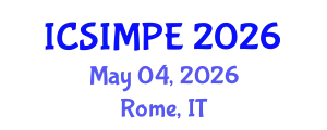 International Conference on Sports Injury Management and Performance Enhancement (ICSIMPE) May 04, 2026 - Rome, Italy