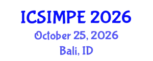 International Conference on Sports Injury Management and Performance Enhancement (ICSIMPE) October 25, 2026 - Bali, Indonesia