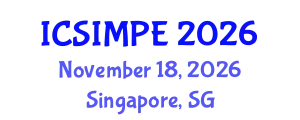 International Conference on Sports Injury Management and Performance Enhancement (ICSIMPE) November 18, 2026 - Singapore, Singapore