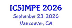 International Conference on Sports Injury Management and Performance Enhancement (ICSIMPE) September 23, 2026 - Vancouver, Canada