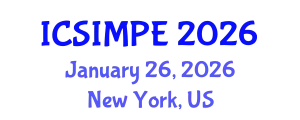 International Conference on Sports Injury Management and Performance Enhancement (ICSIMPE) January 26, 2026 - New York, United States
