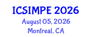 International Conference on Sports Injury Management and Performance Enhancement (ICSIMPE) August 05, 2026 - Montreal, Canada