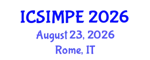 International Conference on Sports Injury Management and Performance Enhancement (ICSIMPE) August 23, 2026 - Rome, Italy