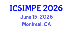 International Conference on Sports Injury Management and Performance Enhancement (ICSIMPE) June 15, 2026 - Montreal, Canada