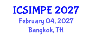International Conference on Sports Injury Management and Performance Enhancement (ICSIMPE) February 04, 2027 - Bangkok, Thailand