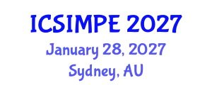 International Conference on Sports Injury Management and Performance Enhancement (ICSIMPE) January 28, 2027 - Sydney, Australia
