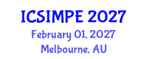 International Conference on Sports Injury Management and Performance Enhancement (ICSIMPE) February 01, 2027 - Melbourne, Australia