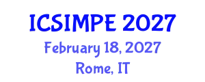 International Conference on Sports Injury Management and Performance Enhancement (ICSIMPE) February 18, 2027 - Rome, Italy