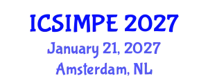 International Conference on Sports Injury Management and Performance Enhancement (ICSIMPE) January 21, 2027 - Amsterdam, Netherlands