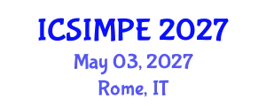 International Conference on Sports Injury Management and Performance Enhancement (ICSIMPE) May 03, 2027 - Rome, Italy