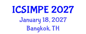 International Conference on Sports Injury Management and Performance Enhancement (ICSIMPE) January 18, 2027 - Bangkok, Thailand