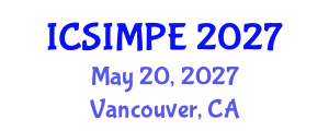 International Conference on Sports Injury Management and Performance Enhancement (ICSIMPE) May 20, 2027 - Vancouver, Canada
