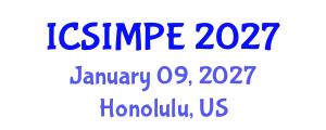 International Conference on Sports Injury Management and Performance Enhancement (ICSIMPE) January 09, 2027 - Honolulu, United States