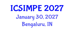 International Conference on Sports Injury Management and Performance Enhancement (ICSIMPE) January 30, 2027 - Bengaluru, India