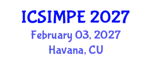International Conference on Sports Injury Management and Performance Enhancement (ICSIMPE) February 03, 2027 - Havana, Cuba