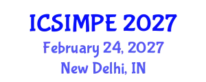 International Conference on Sports Injury Management and Performance Enhancement (ICSIMPE) February 24, 2027 - New Delhi, India
