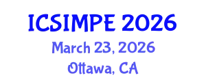 International Conference on Sports Injury Management and Performance Enhancement (ICSIMPE) March 23, 2026 - Ottawa, Canada