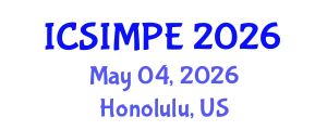 International Conference on Sports Injury Management and Performance Enhancement (ICSIMPE) May 04, 2026 - Honolulu, United States