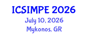 International Conference on Sports Injury Management and Performance Enhancement (ICSIMPE) July 10, 2026 - Mykonos, Greece