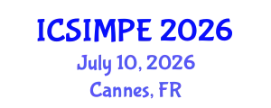 International Conference on Sports Injury Management and Performance Enhancement (ICSIMPE) July 10, 2026 - Cannes, France