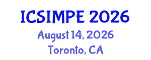 International Conference on Sports Injury Management and Performance Enhancement (ICSIMPE) August 14, 2026 - Toronto, Canada