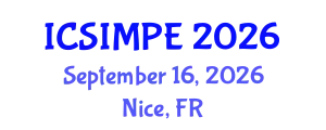 International Conference on Sports Injury Management and Performance Enhancement (ICSIMPE) September 16, 2026 - Nice, France